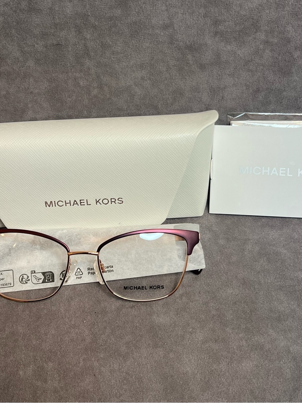 Michael Kors Pink and Gold Cat Eye Glasses